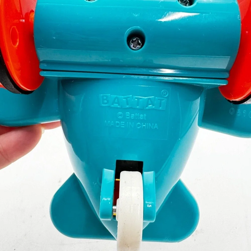 BATTAT Push & Go Airplane & Train Toy Vehicles Set Toddlers Pull‎ & Go